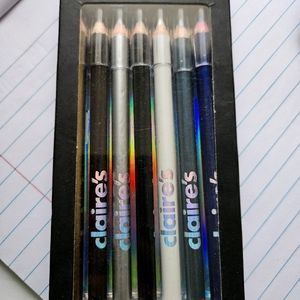 Claire's metallic eye pencils